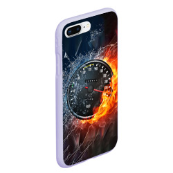 Чехол для iPhone 7Plus/8 Plus матовый Need for Speed - спидометр - фото 2