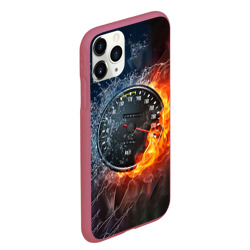 Чехол для iPhone 11 Pro Max матовый Need for Speed - спидометр - фото 2