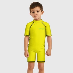 Детский купальный костюм 3D Киберпанк - Лого Дэвида - фото 2