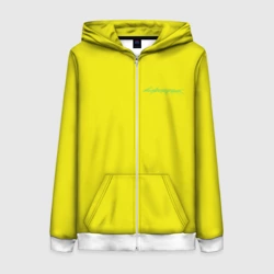 Женская толстовка 3D на молнии Киберпанк - Лого Дэвида