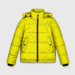 Зимняя куртка для мальчиков 3D Киберпанк - Лого Дэвида