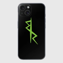 Чехол для iPhone 15 силиконовый с защитой камеры Киберпанк - команда Дэвида