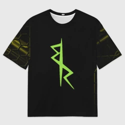 Женская футболка oversize 3D Киберпанк - команда Дэвида