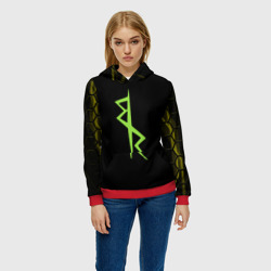 Женская толстовка 3D Киберпанк - команда Дэвида - фото 2