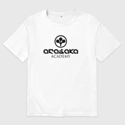 Женская футболка хлопок Oversize Cyberpunk - Arasaka Academy