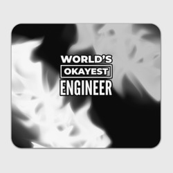 Прямоугольный коврик для мышки World's okayest engineer - Dark