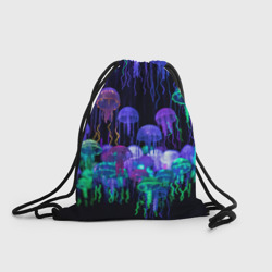 Рюкзак-мешок 3D Мы веселые неоновые медузы