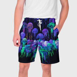 Мужские шорты 3D Мы веселые неоновые медузы