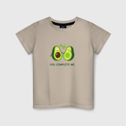 Детская футболка хлопок Влюбленные авокадо. Милые авокадики