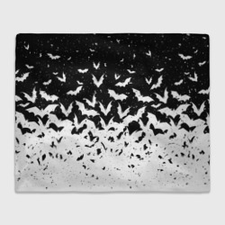 Плед 3D Black and white bat pattern