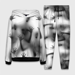 Женский костюм с толстовкой 3D Bodies inside behind a white wall