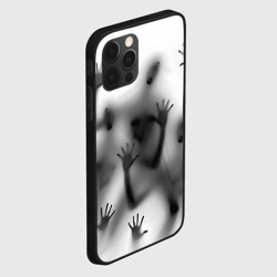 Чехол для iPhone 12 Pro Max Bodies inside behind a white wall - фото 2