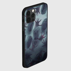 Чехол для iPhone 12 Pro Max Scary faces trying to get out - фото 2