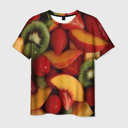 Фруктово ягодный фон – Мужская футболка 3D с принтом купить со скидкой в -23%