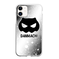 Чехол для iPhone 11 матовый DanMachi glitch на светлом фоне