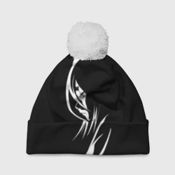Шапка 3D c помпоном Силуэт девушки Кучики Рукия