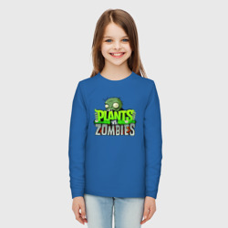 Детский лонгслив хлопок Plants vs Zombies - Logotype - фото 2