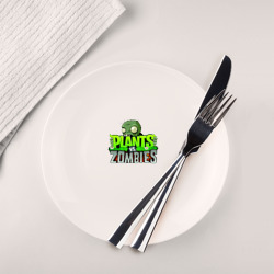 Тарелка Plants vs Zombies - Logotype