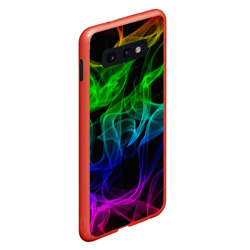 Чехол для Samsung S10E Разноцветный неоновый дым - фото 2