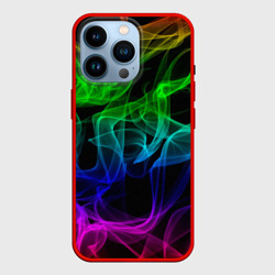 Чехол для iPhone 14 Pro Разноцветный неоновый дым