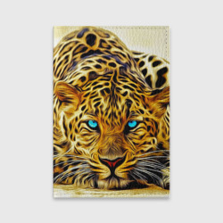 Обложка для паспорта матовая кожа Индийский леопард