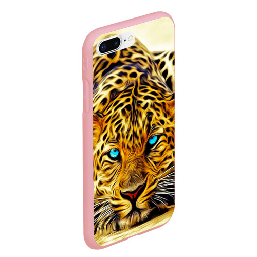 Чехол для iPhone 7Plus/8 Plus матовый с принтом Индийский леопард, вид сбоку #3