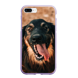 Чехол для iPhone 7Plus/8 Plus матовый Красивый пёс крупным планом