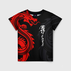 Детская футболка 3D Японский дракон