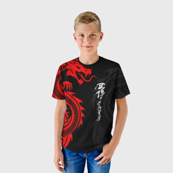 Детская футболка 3D Японский дракон - фото 2