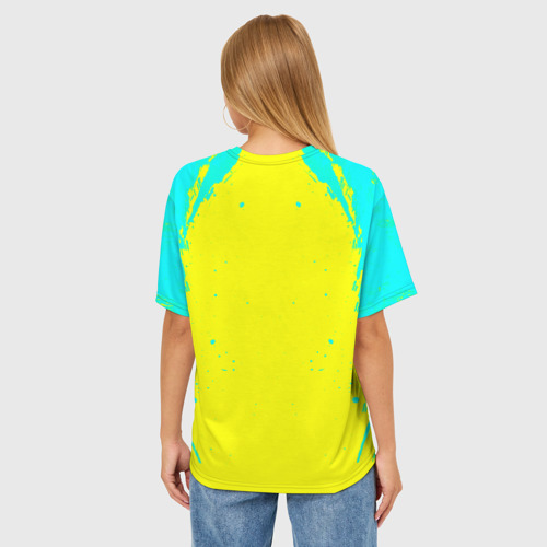 Женская футболка oversize 3D Команда раннеров, цвет 3D печать - фото 4