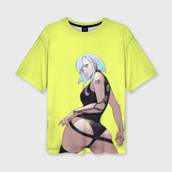 Женская футболка oversize 3D Красотка Люси арт