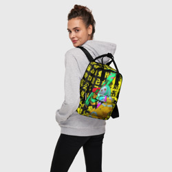 Женский рюкзак 3D Ребекка с ружьем - Киберпанк аниме - фото 2