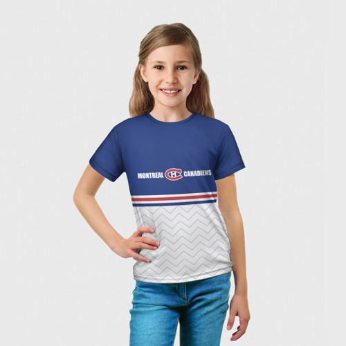 Детская футболка 3D Клуб НХЛ Монреаль Канадиенс, цвет 3D печать - фото 5