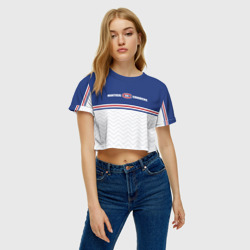 Женская футболка Crop-top 3D Клуб НХЛ Монреаль Канадиенс - фото 2