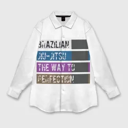 Женская рубашка oversize 3D Jiu Jitsu Rank