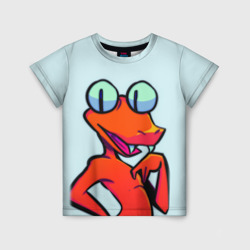 Детская футболка 3D Оранжевый - Радужные друзья