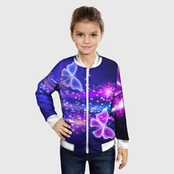 Детский бомбер 3D Неоновые бабочки - фото 2