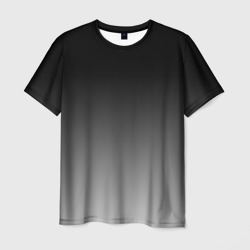 Мужская футболка 3D Серый градиент