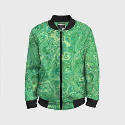 Детский бомбер 3D Текстура: малахит