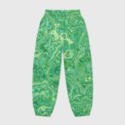 Женские джоггеры оверсайз 3D Текстура: малахит