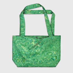 Пляжная сумка 3D Текстура: малахит