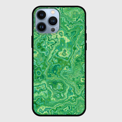 Чехол для iPhone 13 Pro Max Текстура: малахит
