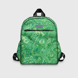Детский рюкзак 3D Текстура: малахит