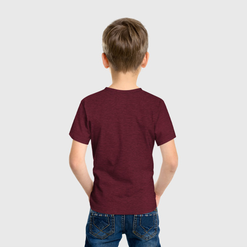 Детская футболка хлопок с принтом Диалог приведений, вид сзади #2