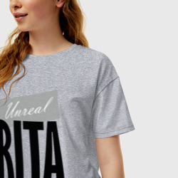 Женская футболка хлопок Oversize Unreal Rita - фото 2