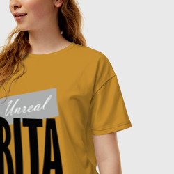 Женская футболка хлопок Oversize Unreal Rita - фото 2