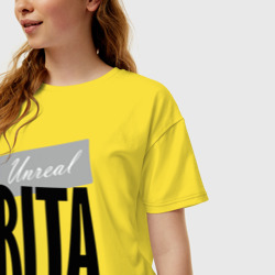 Женская футболка хлопок Oversize Unreal Rita - фото 2