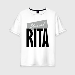 Женская футболка хлопок Oversize Unreal Rita