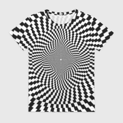 Женская футболка 3D Эффект движения - оптическая иллюзия
