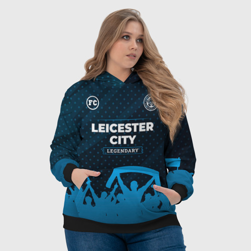 Женская толстовка 3D Leicester City legendary форма фанатов, цвет 3D печать - фото 6